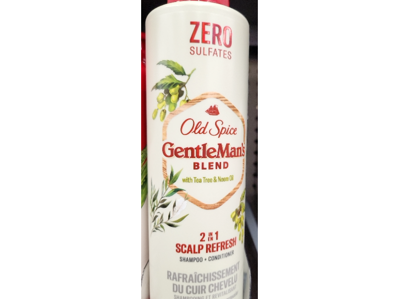 Old Spice Gentle Man's Blend 2 In 1 Scalp Refresh Shampoo + Conditioner, 14.8 fl oz/440 mL