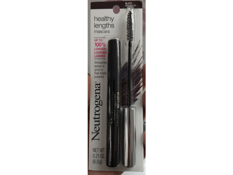 Neutrogena Healthy Lengths Mascara, Black Brown, 0.21 oz/6 g