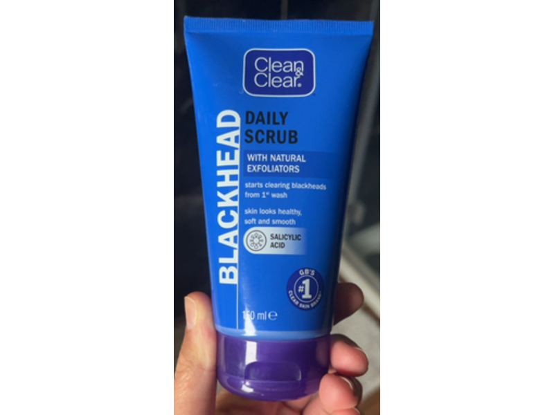 Clean & Clear Blackhead Daily Scrub, Salicylic Acid, 150 mL
