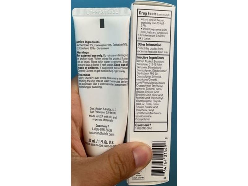 Rodan + Fields Invisible Matte Defense, Unblemish, SPF 30, 1 fl oz/30 mL