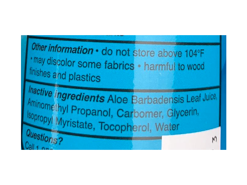 Defense Zone Hand Sanitizer Fragrance Free, Aloe and Vitamin E, 8 oz/237 mL