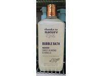 Thanks To Nature Bubble Bath, Sweet Almond & Vanilla, 16.9 fl oz/500 mL - thumbnail 2