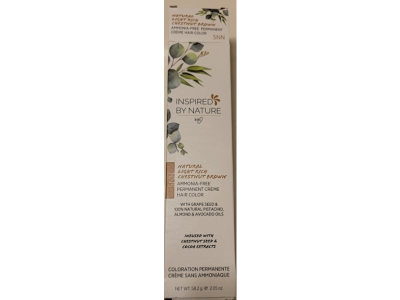 Ion Ammonia-Free Permanent Hair Color, Natural Light Rich Chestnut Brown 5NN, 2.05 oz/58.2 g