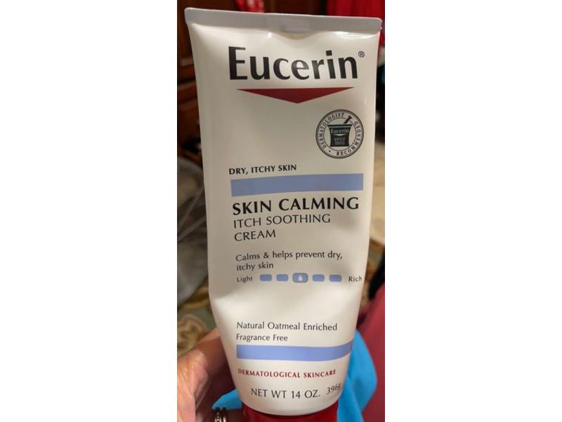 Eucerin Skin Calming Itch Soothing Cream, Fragrance Free, 14 oz/396 g