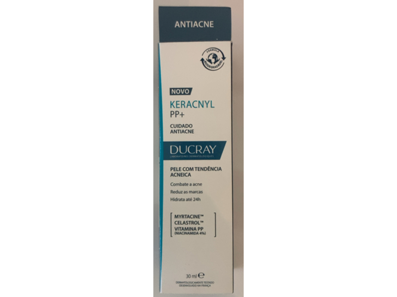 Ducray Keracnyl PP+ Creme Anti-Imperfections, Vitamin PP & Niacinamide, 30 mL