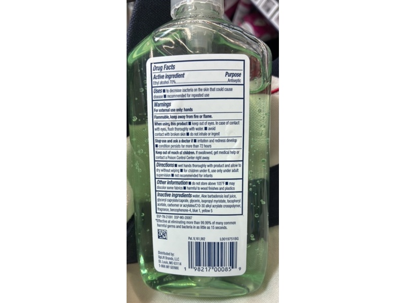 Germ-X Advanced Hand Sanitizer, Aloe, 12 fl oz/354 mL