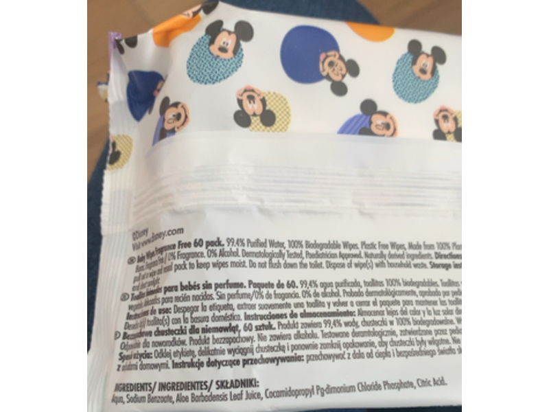 Disney Baby Wipes, 60 Count