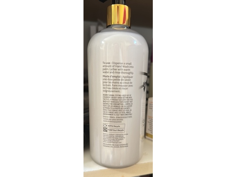 The Scottish Fine Soaps Company Au Lait Cream Hand Wash, 16.9 fl oz/500 mL