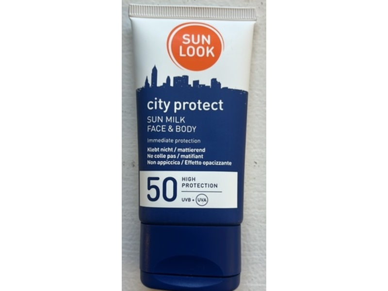 Sunlook City Protect Face & Body Sun Milk, SPF 50, 50 mL