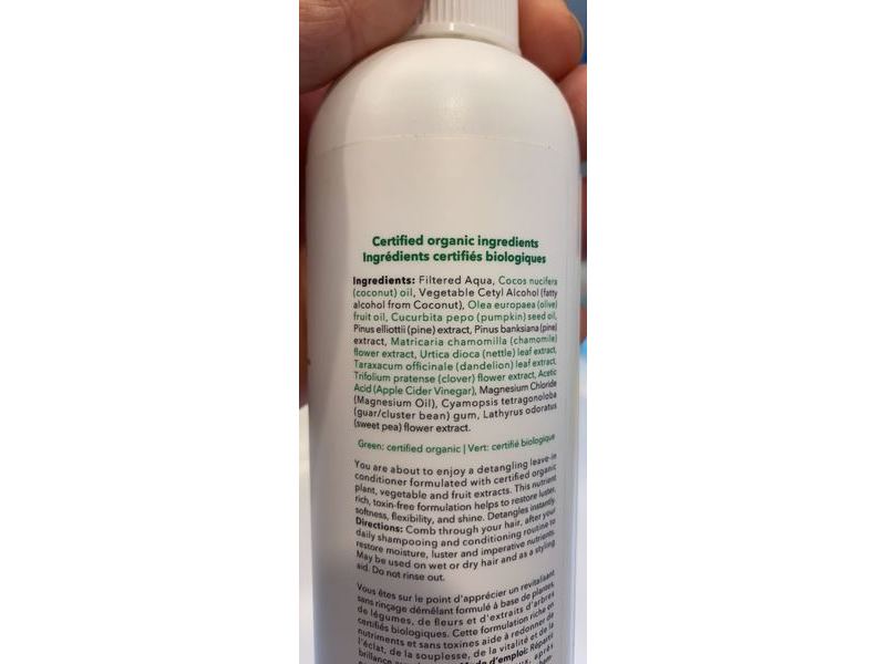 Carina Organics Leave In Conditioner, Sweet Pea, 8.4 fl oz/250 ml