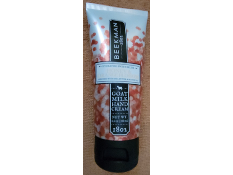 Beekman 1802 Goat Milk Hand Cream, Honey & Orange Blossom, 2 oz/59 mL