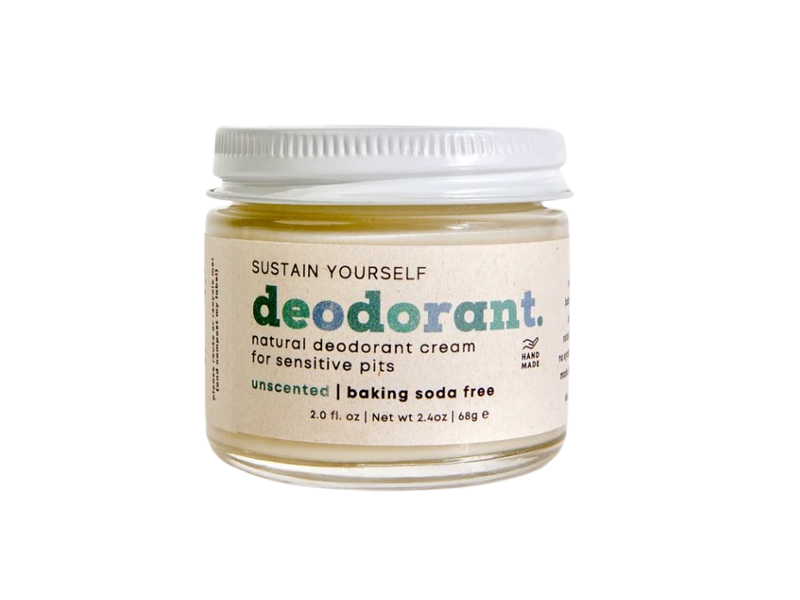Sustain Yourself Deodorant Cream, Unscented, 2 fl oz/68 g
