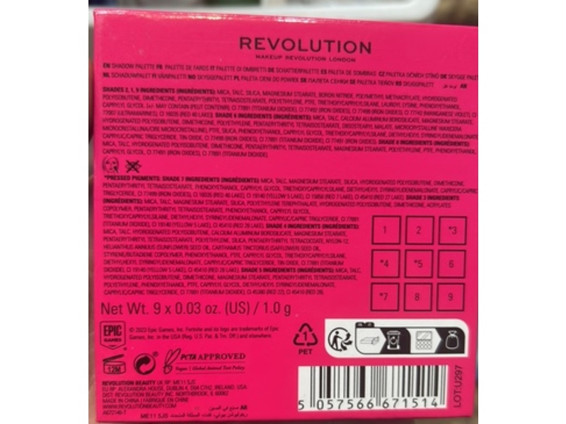 Makeup Revolution London Eye Shadows, Cuddle Team Leader 9 Pan Shadow Palette, 0.03 oz/ 1g