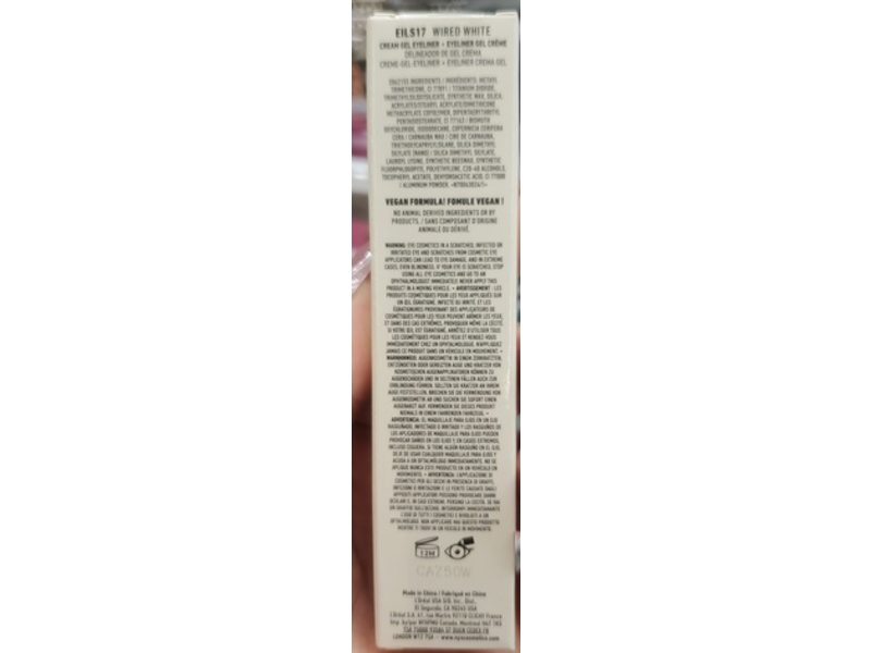 NYX Professional Makeup Epic Inky Stix Eyeliner, 17 Wired White, 0.003 fl oz/0.1 g