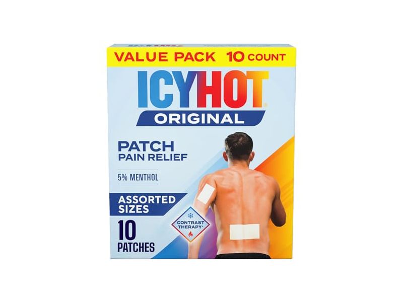Icy Hot Original Pain Relief Patch, 5% Menthol, 10 Count