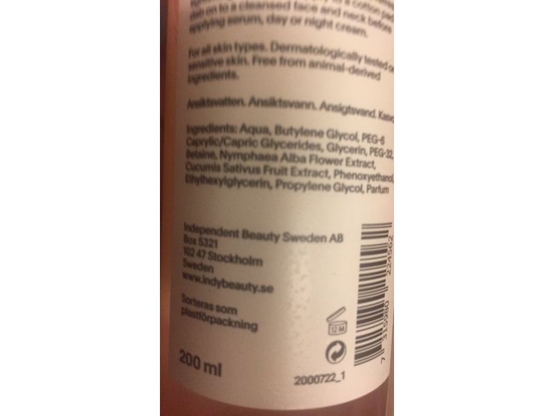 Indy Beauty Refreshing Water Lily Facial Toner, 200 mL