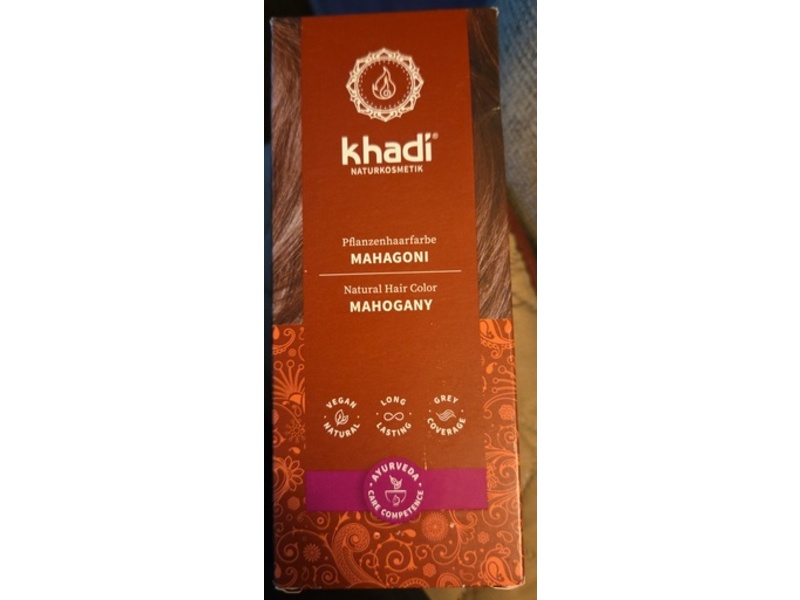 khadi Natural Hair Color, Mahogany, 3.5 oz/100 g