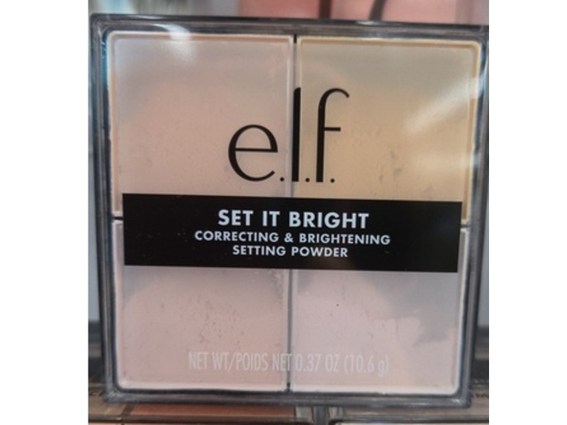 e.l.f. Cosmetics Set It Bright Correcting & Brightening Setting Powder, Light/Medium, 0.37 oz/10.6 g