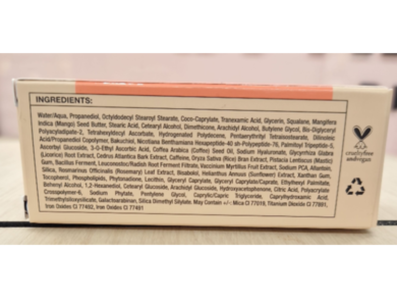 Innbeauty Project Bright & Tight Eye Cream, Vitamin C + Tranexamic Acid & Peptides, 0.5 fl oz/15 mL