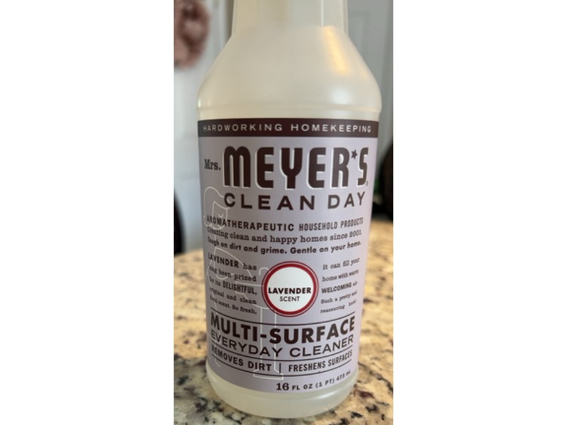 Mrs. Meyer's Clean Day Multi - Surface Everyday Cleanser, Lavender Scent, 16 fl oz/473 mL