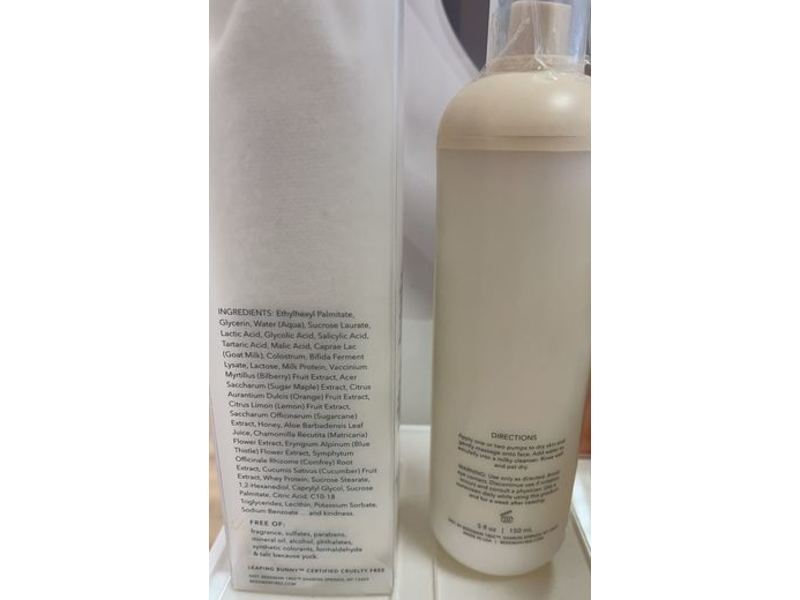 Beekman 1802 Milk Wash Exfoliating Jelly Cleanser, 5 fl oz/150 mL