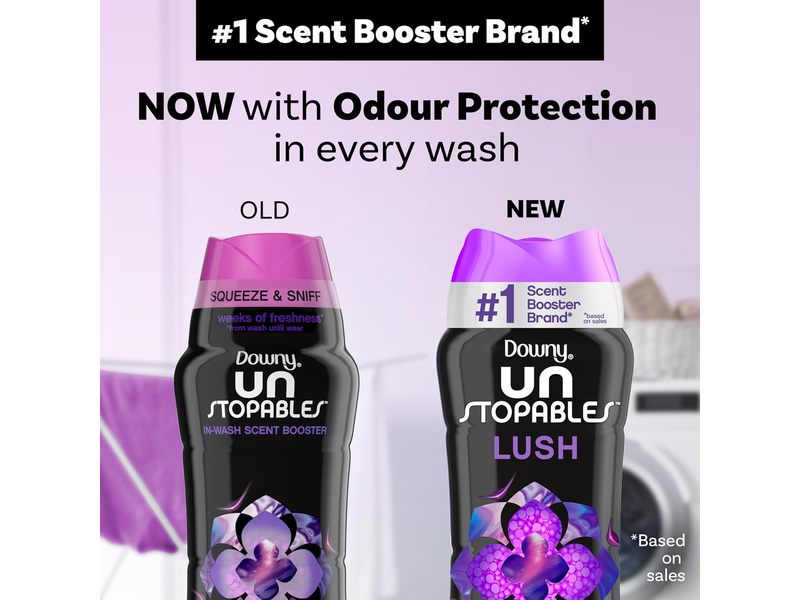 Downy Unstopables In-Wash Scent Booster Beads, Lush, 24.0 oz/680 g