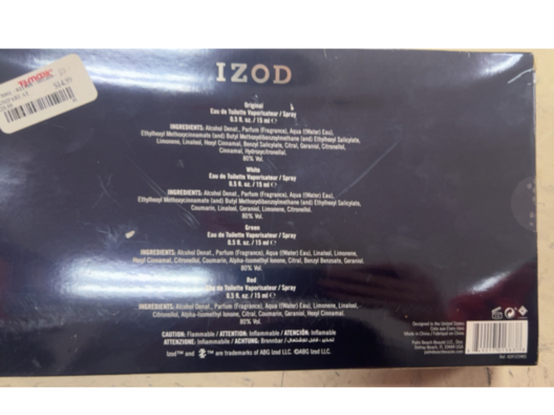 IZOD Men Eau De Toilette Spray, 0.5 fl oz/15 mL