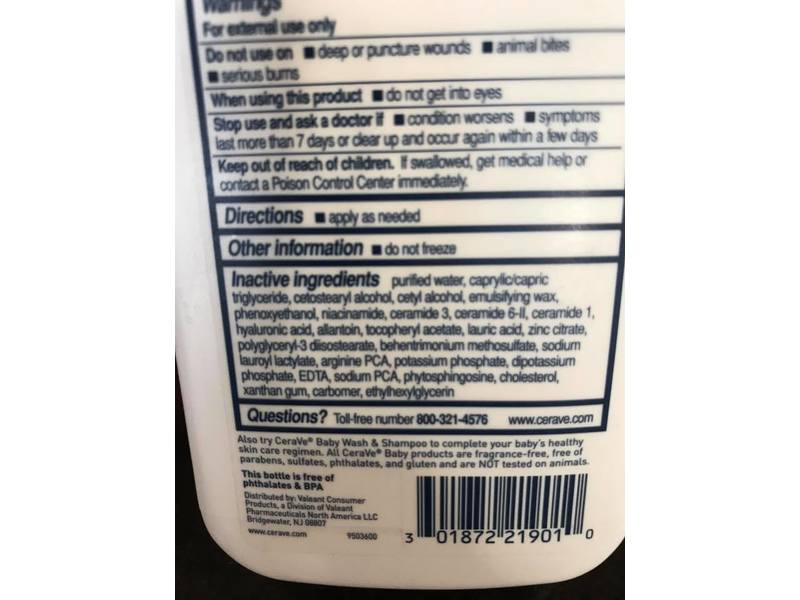 CeraVe Bébé Moisturizing Lotion, 237 mL.
