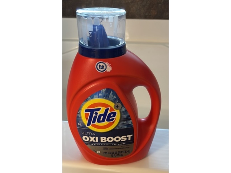 Tide Ultra Oxi Boost Laundry Detergent, 52 Loads, 73 fl oz/2.15 L