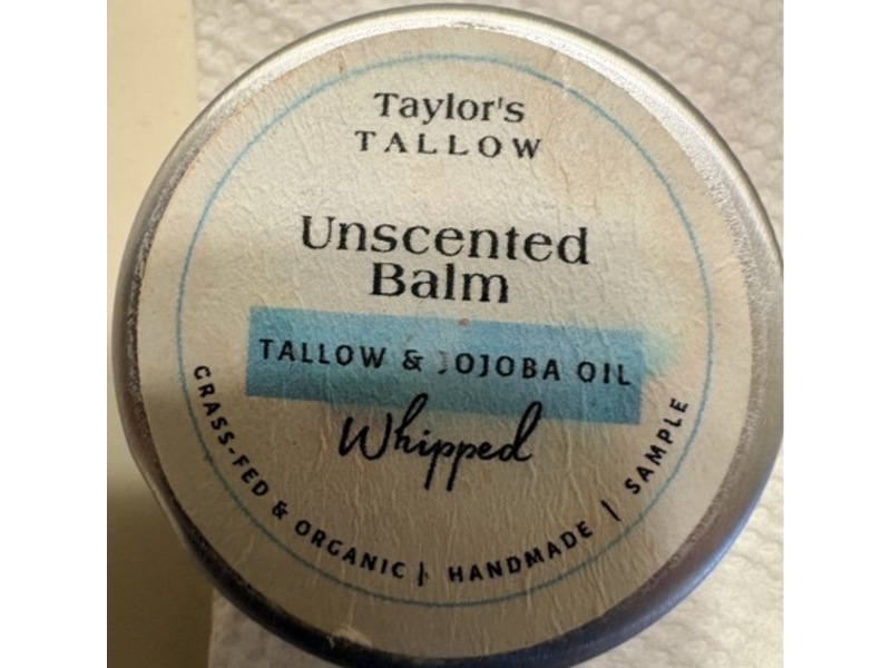 Taylor’s Tallow Whipped Unscented Balm, 2 oz