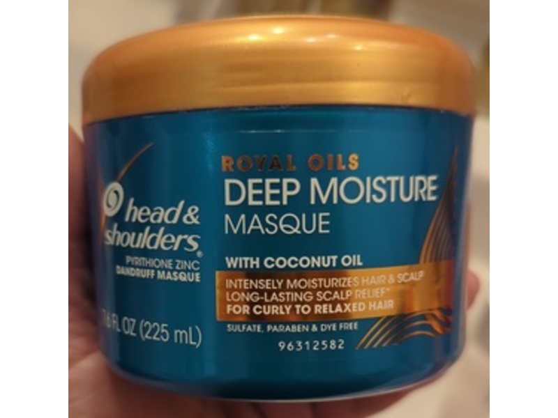 Head & Shoulders Deep Moisture Masque, Coconut Oil, 7.6 oz/225 mL