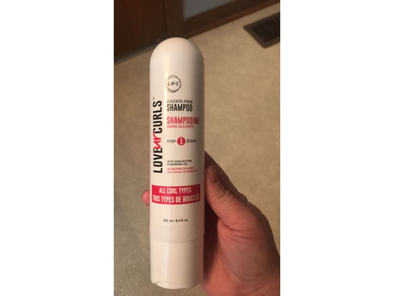 LUS Love Ur Curls Shampoo with Shea Butter and Moringa Oil, All Curl Types, 8.5 fl oz