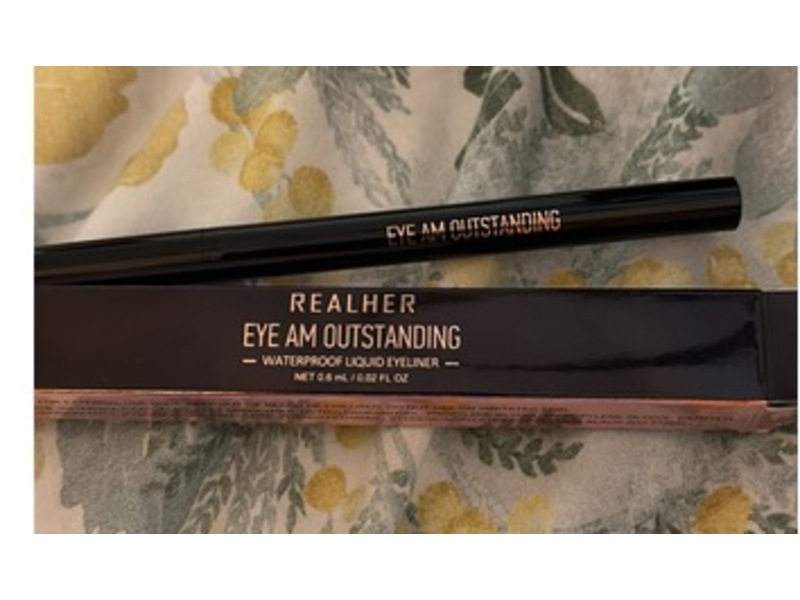 Realher Eye Am Outstanding Waterproof Liquid Eyeliner, 0.02 fl oz/0.6 mL