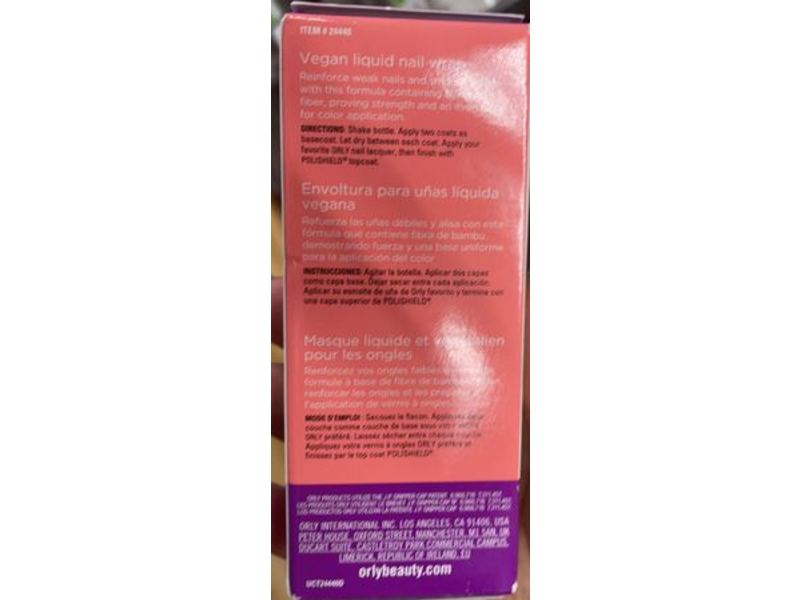 Orly Nail Armor Strengthener Basecoat, 0.6 fl oz/18 mL