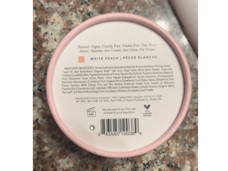 100% Pure Fruit Pigmented Cream Foundation, White Peach, 0.32 oz/9 mL