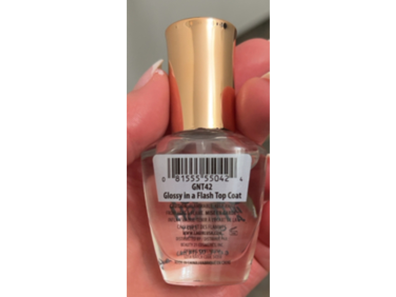 L.A. Girl Glossy Flash Quick Dry Topcoat, 0.47 fl oz/14 mL