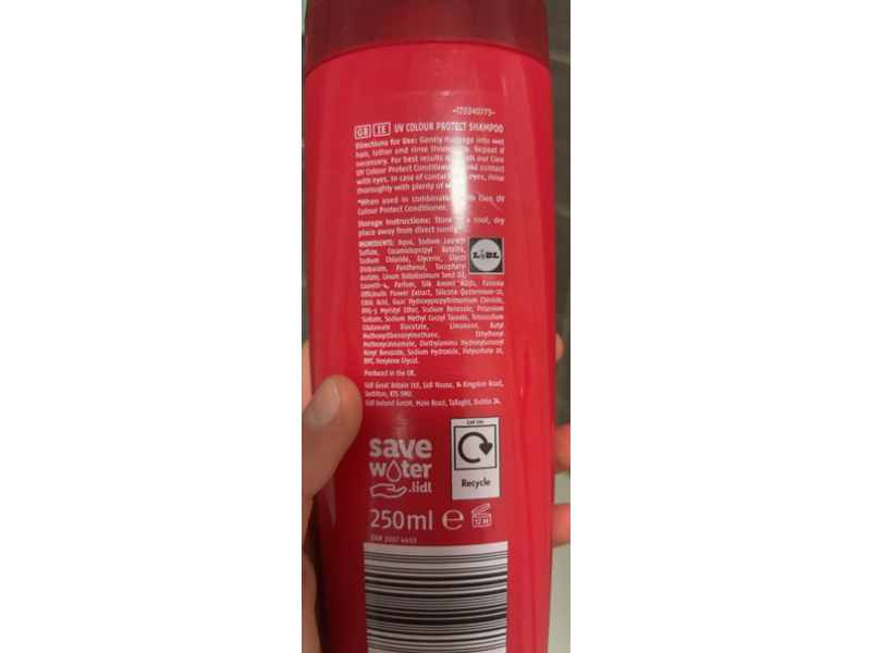 Cien Uv Colour Protect Shampoo, Silk Protein, Vitamin E & Panthenol, 250 mL