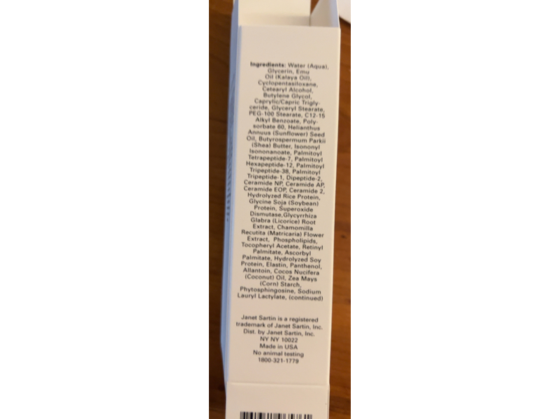 Janet Sartin Advanced Eye Care Serum, Depuffs + Brightens, 1 fl oz/30 mL