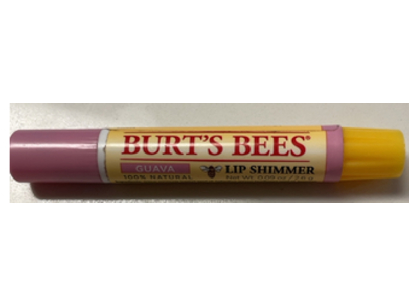 Burt's Bees Lip Shimmer, Guava, 0.09 oz/2.6 g, Pack Of 3