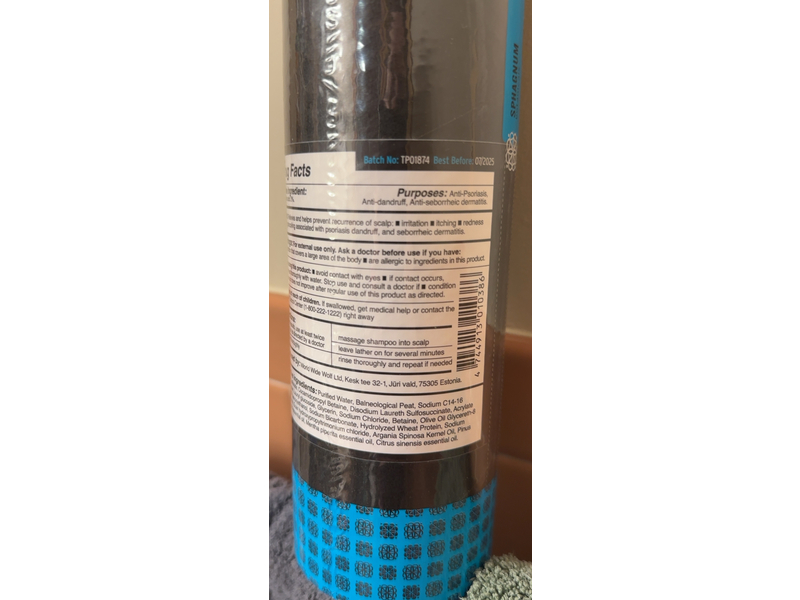 Sphagnum Botanicals Psoriasis Shampoo, 13.5 fl oz/400 mL