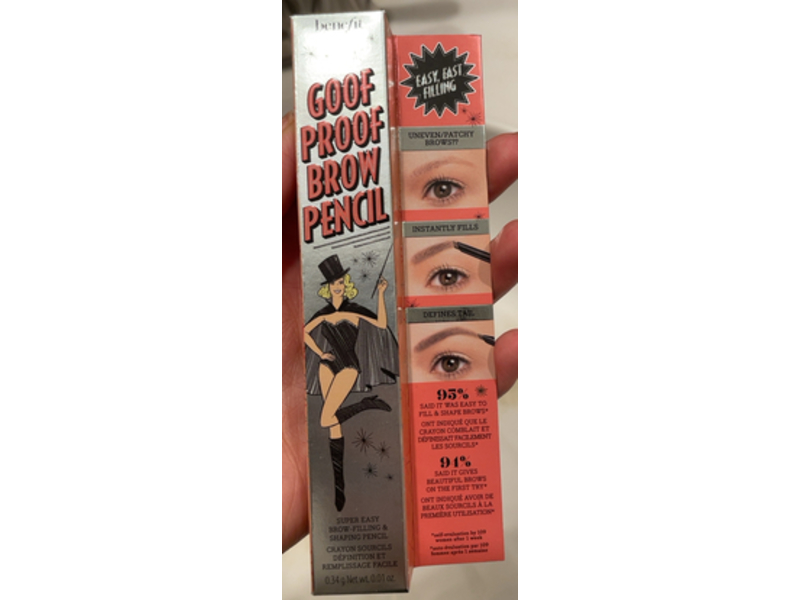 Benefit Goof Proof Brow Pencil, 2.5 Neutral Blonde, 0.01 oz/0.34 g