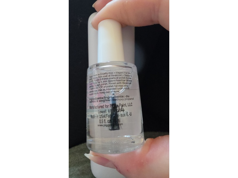 Piggy Paint Basecoat + Sealer, 0.33 fl oz/10 mL