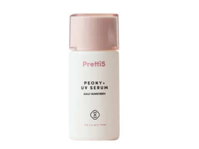 Pretti5 Peony + UV Serum Daily Sunscreen, SPF 30 PA+++, 1.7 fl oz/50 mL