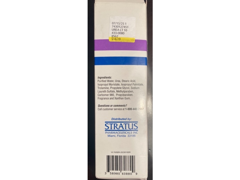 Stratus Daily Gentle Moisturizer, Urea 10, 8 fl oz/236 mL