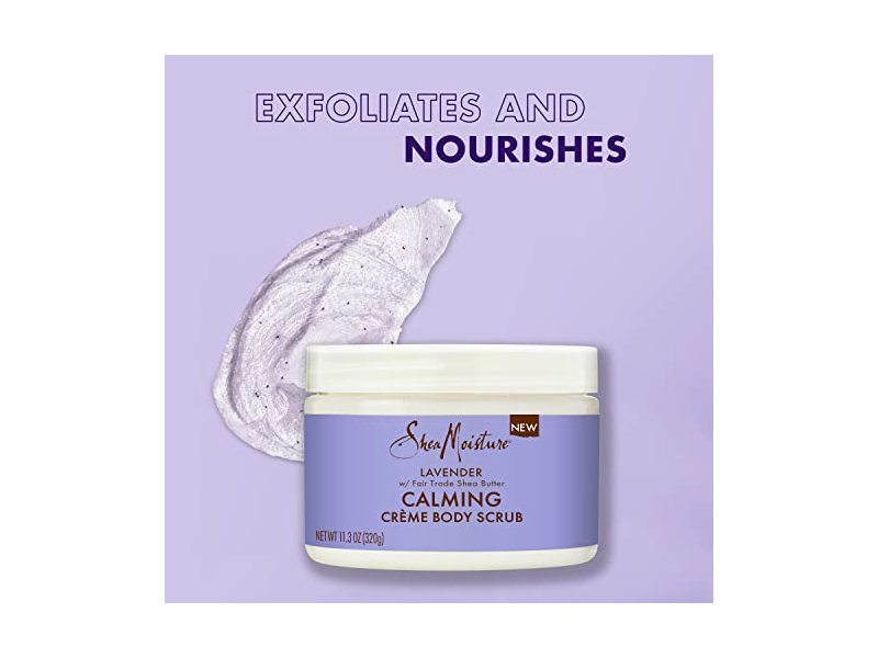 SheaMoisture Calming Creme Body Scrub, Lavender, 11.3 oz