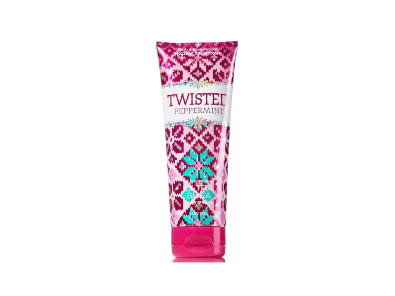 Bath & Body Works 24H Moisture Body Cream, Twisted Peppermint, 8 oz/226 g