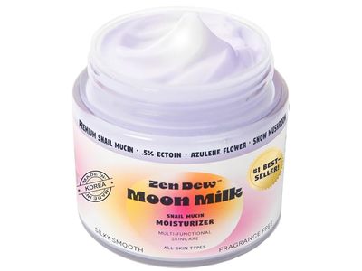 Zen Dew Snail Mucin Moisturizer, Moon Milk, 3.52 oz/100 g