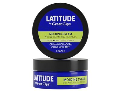 Latitude By Great Clips Molding Cream, White Pine & Irish Moss, 2 oz/57 g