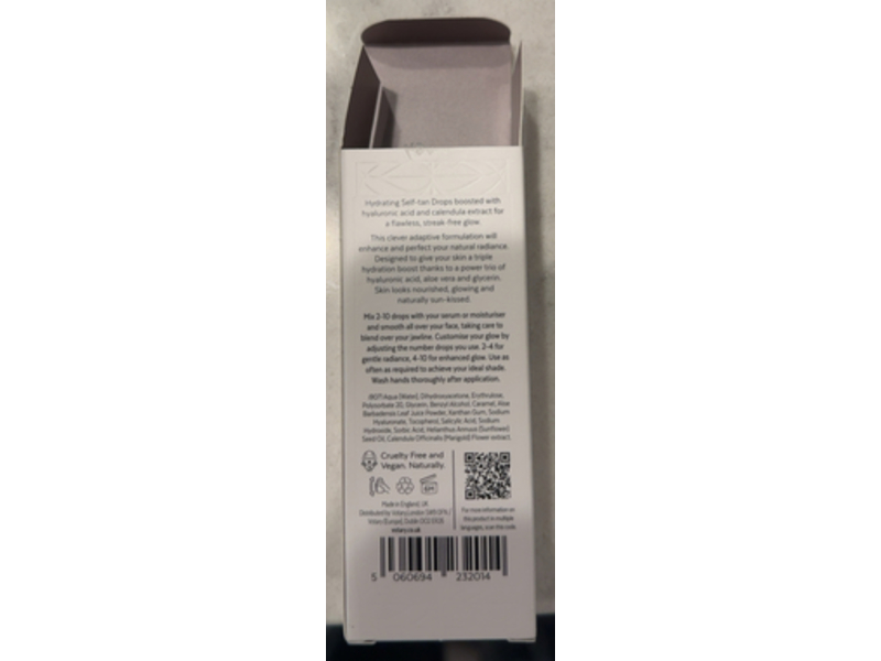 Votary Hyaluronic Self-Tan Drops, Calendula & DHA, 1.01 fl oz/30 mL