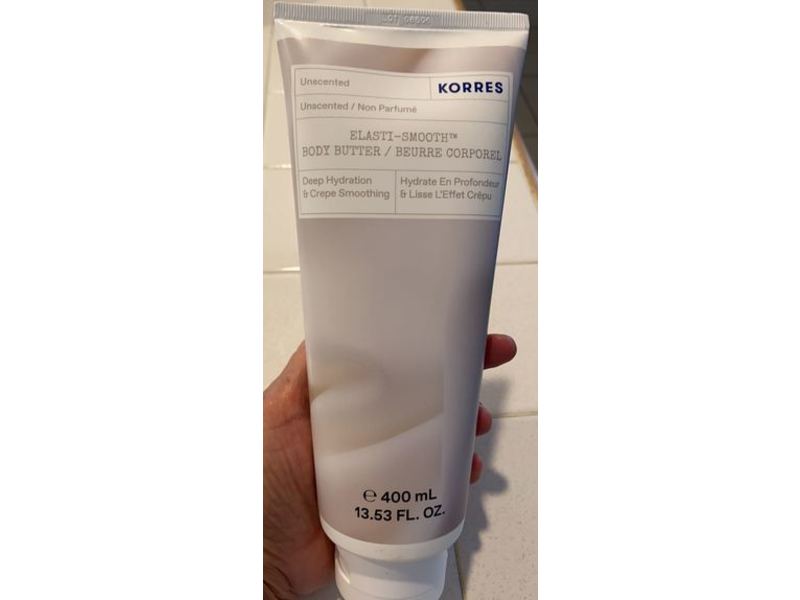 Korres Elasti-Smooth Body Butter, Unscented, 13.53 fl oz/400 mL